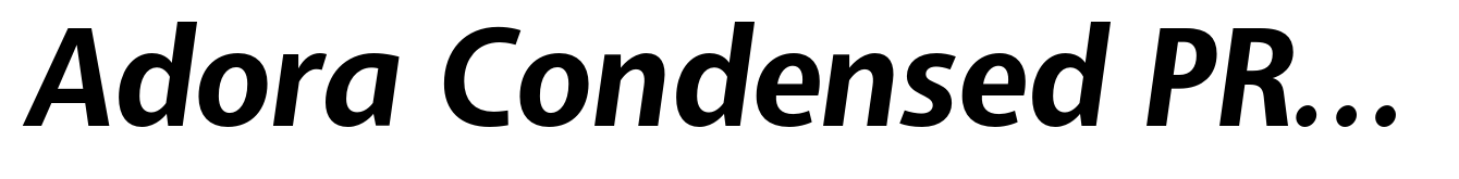 Adora Condensed PRO Bold Italic